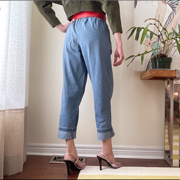 High rise elastic waist jeans - Picture 3 of 6